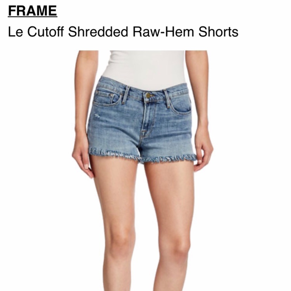 Worn once Frame Denim Le Cutoff shorts